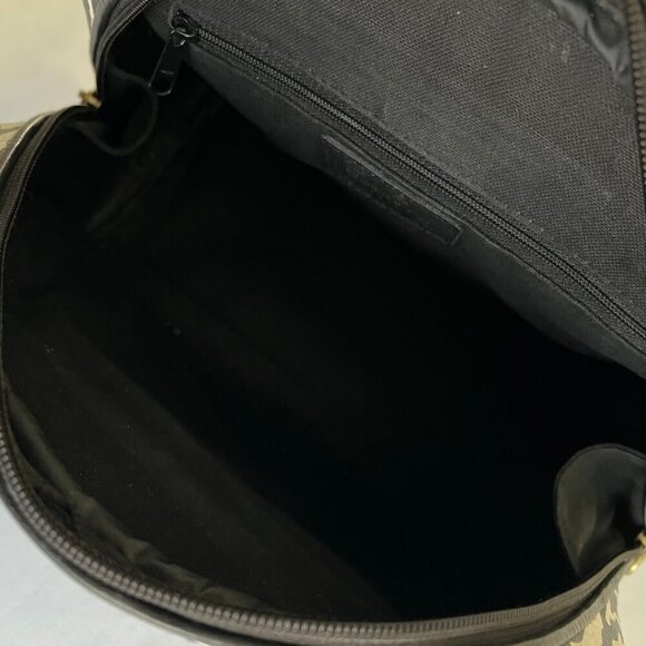 Liz Claiborne Zebra Print Leather Trim Y2K Handbag Purse - Picture 6 of 7